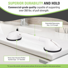 Load image into Gallery viewer, 4&quot; Tile Grip Portable Suction Grab Bar
