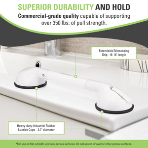 4" Tile Grip Portable Suction Grab Bar
