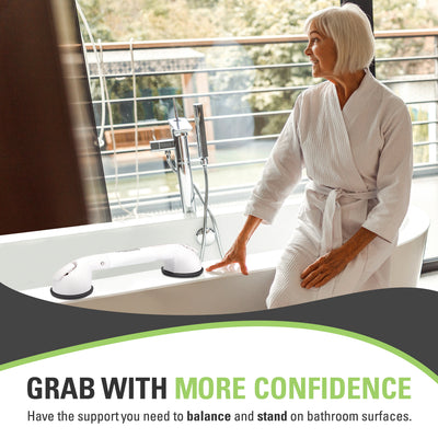 Bridge Medical BC500 Telescoping Suction Shower Grab Bar – No-Drill Bathroom Safety Handle