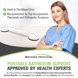Telescoping Portable Suction Grab Bar